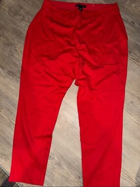 Ashley Stewart Vibrant Red Pants